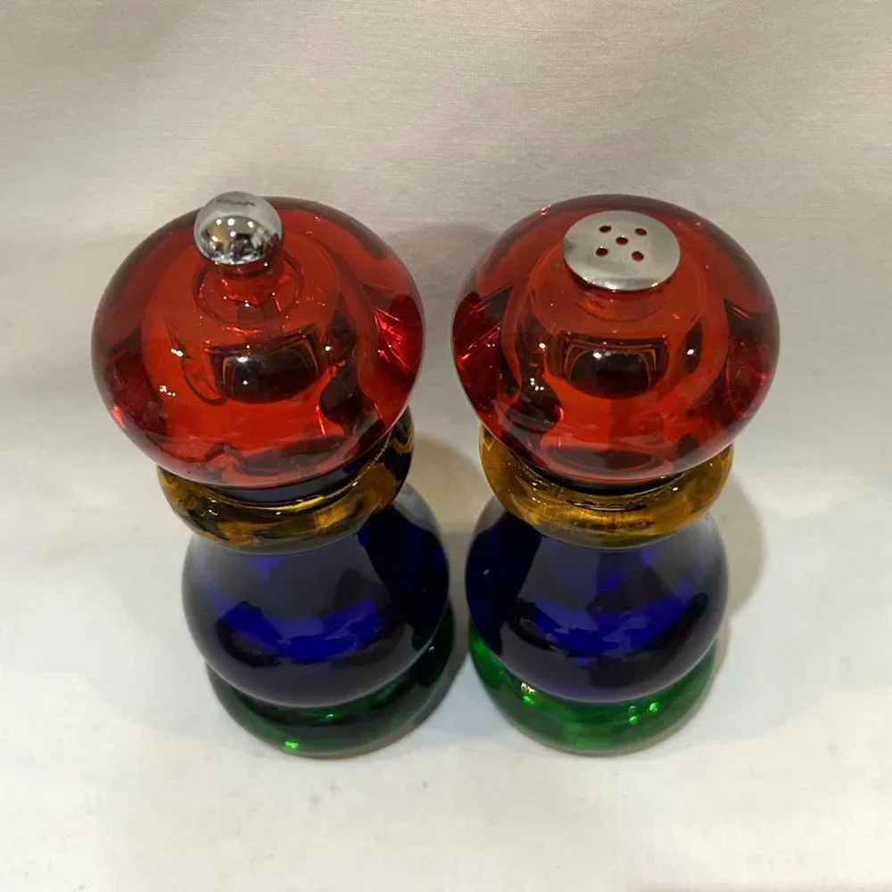 Olde Thompson Color Block Sunset Fiesta Acrylic Salt & Pepper Mill Set